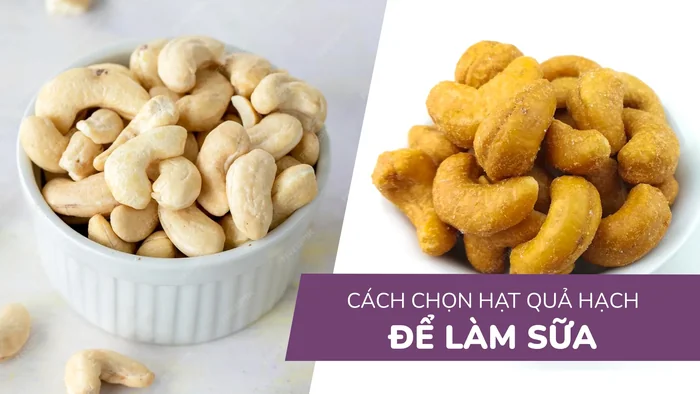 Chọn hạt quả hạch để làm sữa như thế nào là tốt nhất?
