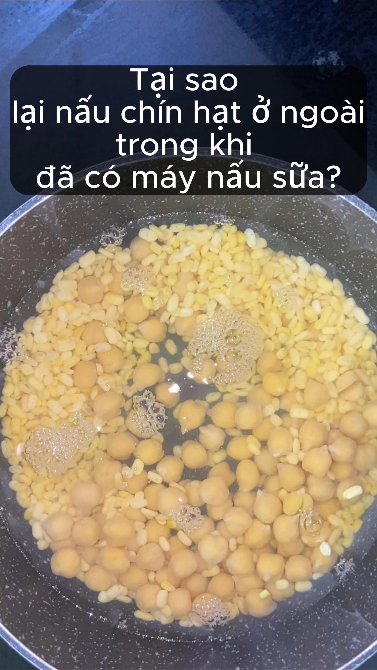 Tại sao nên nấu chín hạt trước khi bỏ vào máy làm sữa?